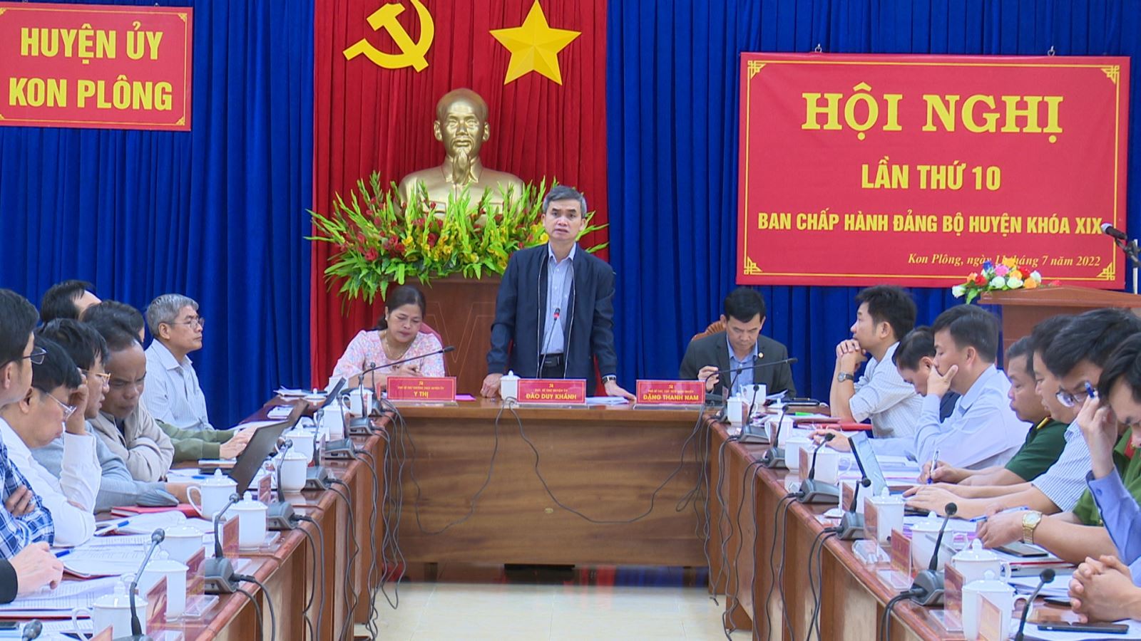 Ban Chấp hành Đảng bộ huyện Kon Plông khóa XIX  tổ chức Hội nghị lần thứ 10