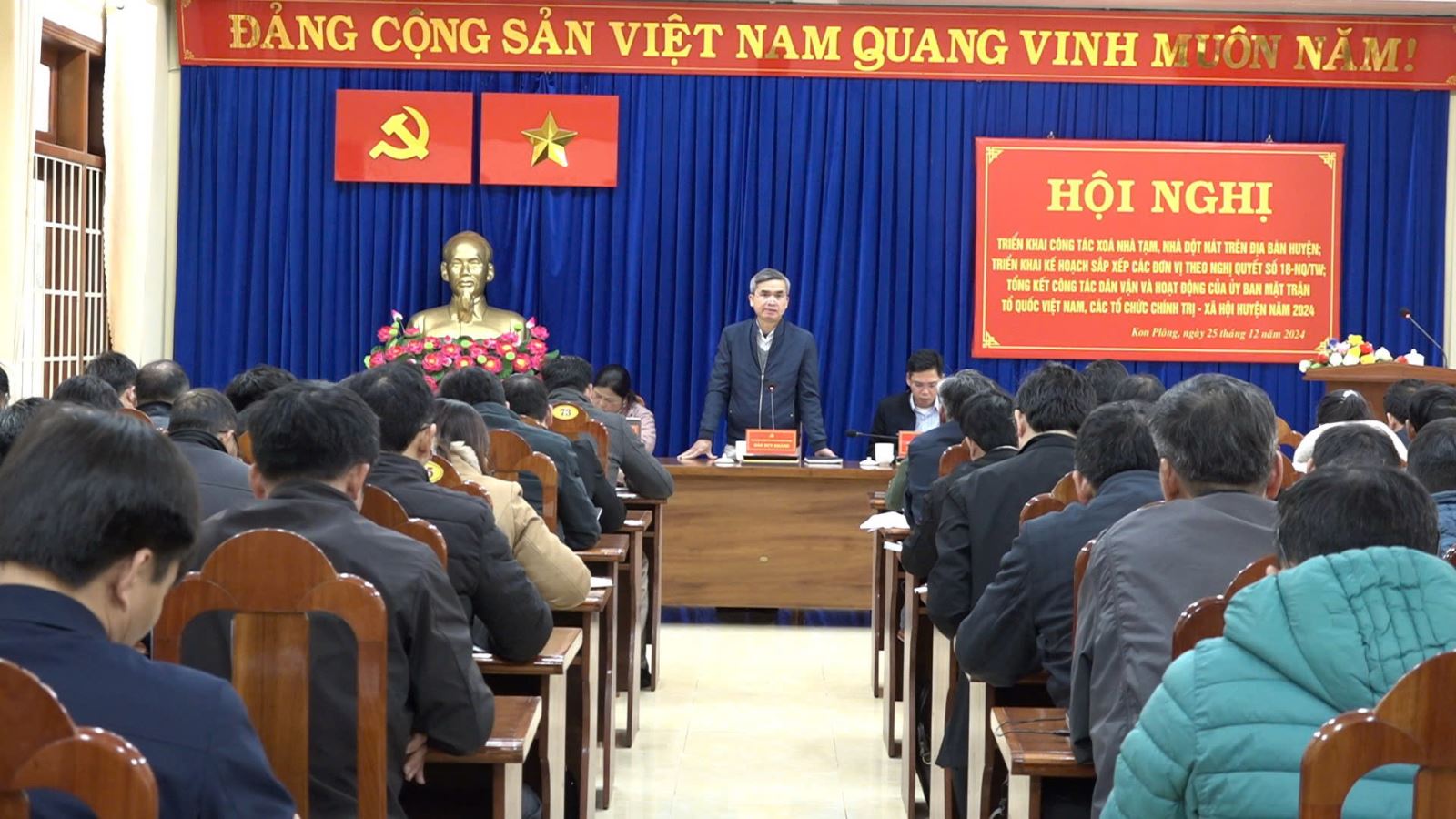 Huyện Kon Plông tổ chức Hội nghị kết hợp các nội dung quan trọng, cấp bách.