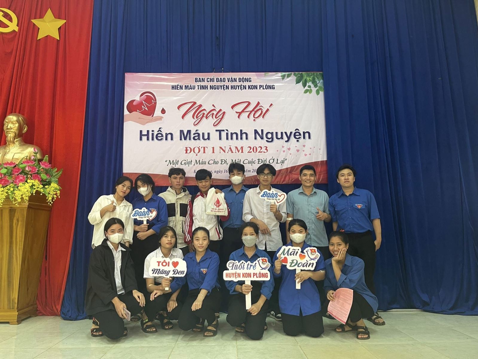 Tuổi trẻ Kon Plông hưởng ứng Ngày hội hiến máu tình nguyện đợt 1 năm 2023