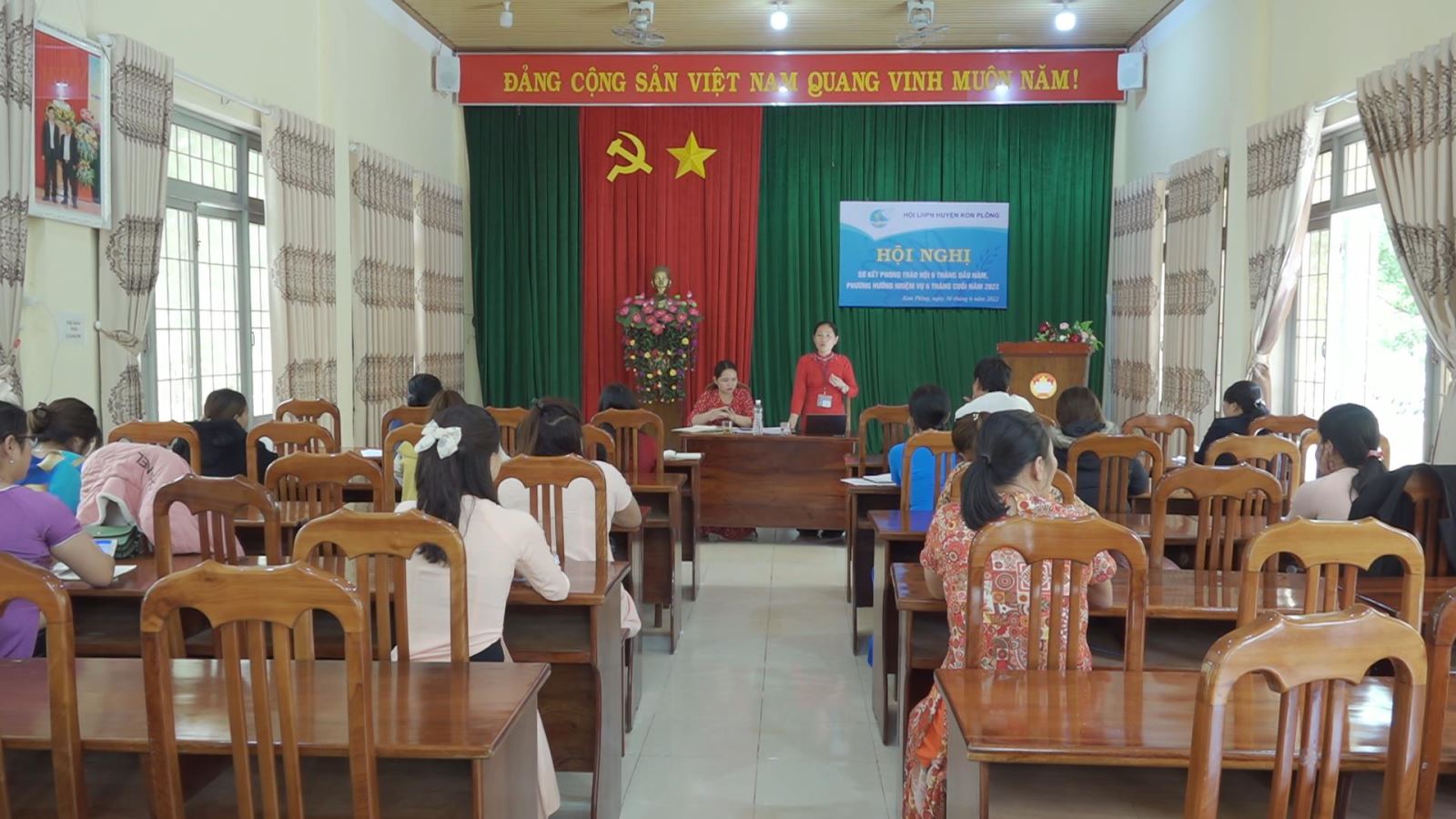 Hội Liên hiệp Phụ nữ huyện Kon Plông sơ kết công tác hội 6 tháng đầu năm 2022.