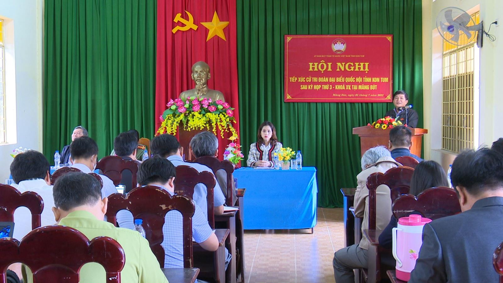 Đoàn đại biểu Quốc hội Tỉnh Kon Tum tiếp xúc cử tri tại xã Măng Bút, huyện Kon Plông