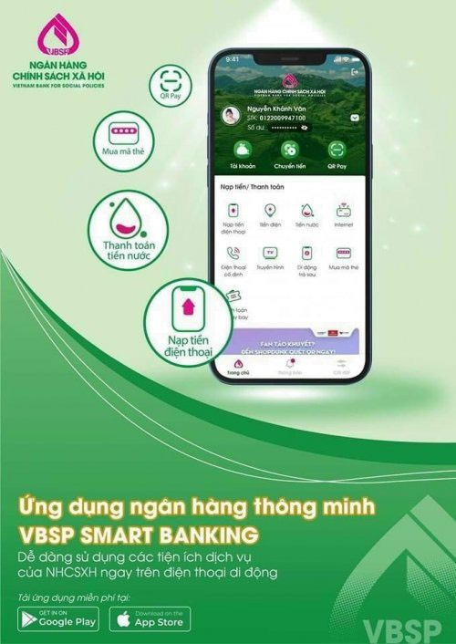 Ngân hàng Chính sách xã hội huyện Kon Plông triển khai ứng dụng VBSP SMART BANKING