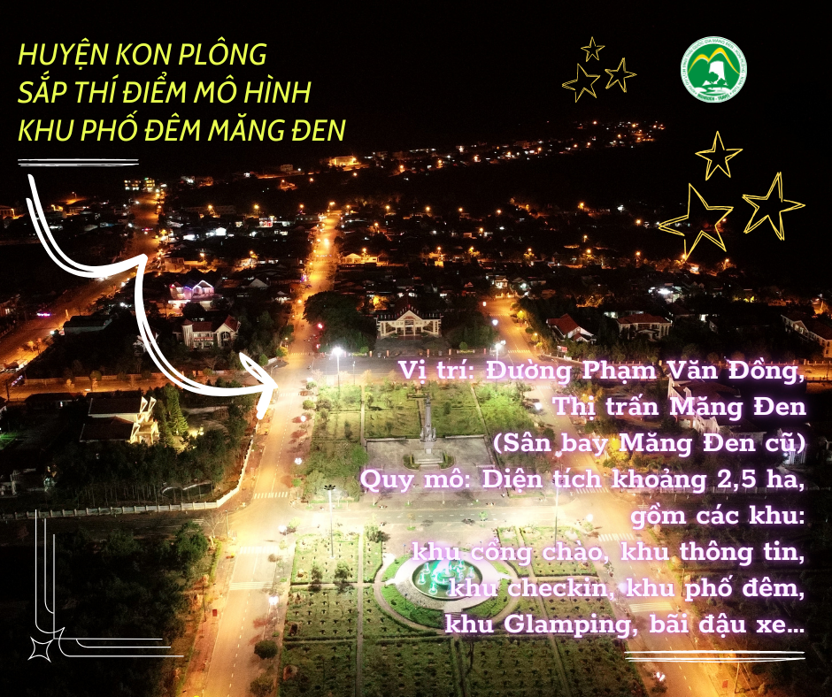 Phương án thí điểm mô hình khu phố đêm Măng Đen