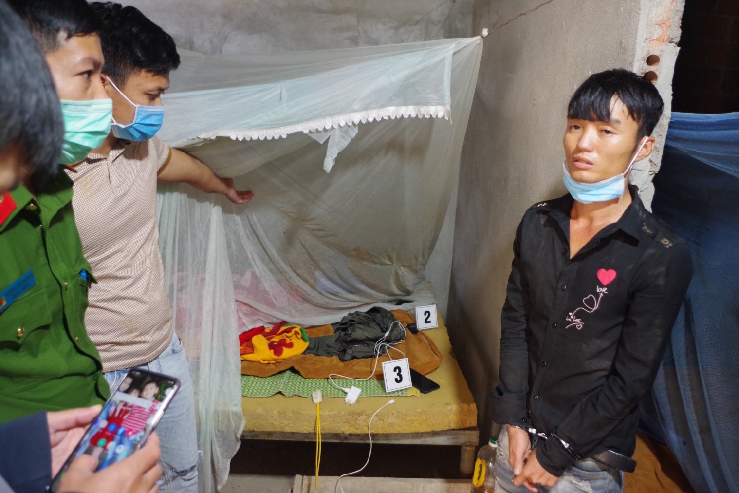 Bắt quả tang đối tượng Vũ Văn Sự