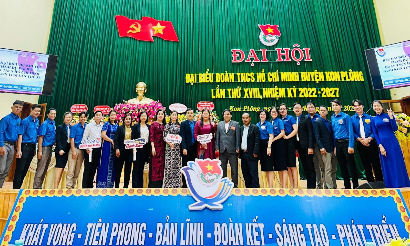 Đại hội đại biểu Đoàn TNCS Hồ Chí Minh huyện Kon Plông lần thứ XVIII, nhiệm kỳ 2022-2027 thành công tốt đẹp